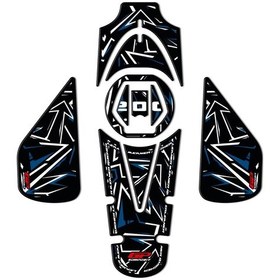 Resim GP Kompozit Bajaj Pulsar NS 200 2011-2024 Uyumlu Tank Pad Seti Mavi 