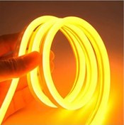 Resim 24v Neon Şerit Led Amber Işık 