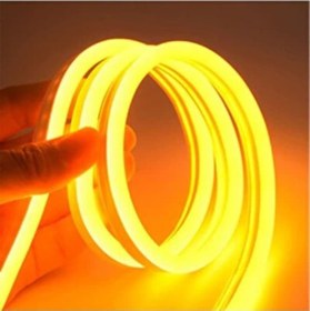 Resim 24v Neon Şerit Led Amber Işık 
