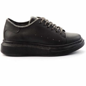 Resim Bambi Siyah Platin Kadın Sneaker K01449057609 