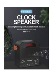 Resim Fineblue FM-888 Bluetooth Hoparlör FM Radyo Çalar Saat 