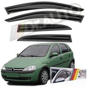 Resim Opel Corsa C 2001-2006 Arası Cam Rüzgarlığı 4lü 