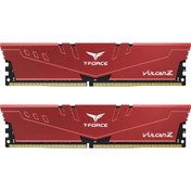 Resim Team T-Force Vulcan Z Red 16GB(2x8GB) 3200Mhz CL16 DDR4 Gaming Ram (TLZRD416G3200HC16FDC01) 