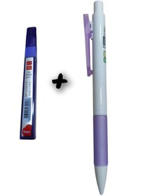 Resim Mikro O.7 Kalem + 0.7 Esnek Kalem Ucu Pastel Mor 