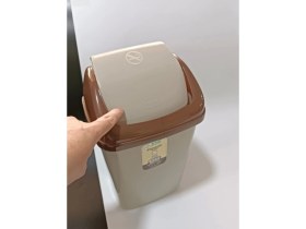 Resim Fantastik Sallanır Kapak Plastik Banyo Mutfak Çöp Kovası Kutusu / 5 Litre 