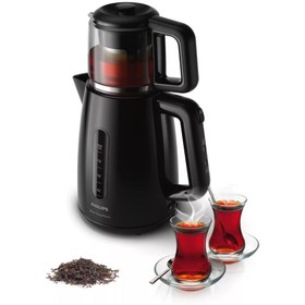 Resim Philips 1.9 Litre Kapasiteli Cam Çaydanlık Özel Collection 
