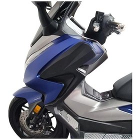 Resim GP Kompozit Honda Forza 250 2021-2022 Uyumlu Bacak Koruma Siyah 