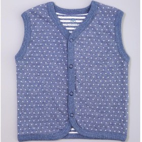 Resim Organicera Organik Bebek Yelek , Indigo Melange İndigo 