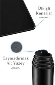 Resim Oyuncu Gamer Mouse Pad Fare altlığı,Kenar Dikişli masa pedi,Kaymaz Taban,Ofis Tipi 70X30 Cm Large 