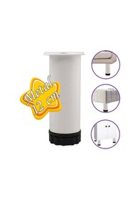 Resim Metal Ayarlanabilir 12 Cm Beyaz Destek Ayağı Mobilya Kanepe Baza Koltuk Dolap Sehpa Tv Ünitesi Ayağı 