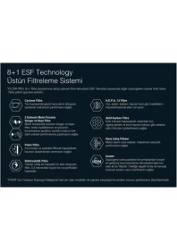 Resim Fakir Filter Pro 800W Toz Torbasız Elektrikli Süpürge - Bordeaux 