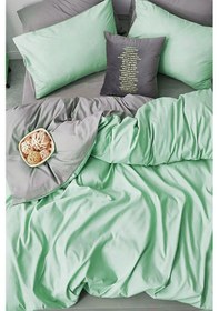 Resim Çok Renkli Lastikli Tek Kişilik Nevresim Seti Pamuklu 