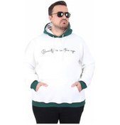 Resim Starbattal Büyük Beden Kapüşonlu 3ip Sweat Beauty 25714 Ekru Ekru 