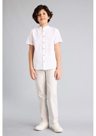 Resim Defacto Regular Fıt Düz Paça Gabardin Pantolon Erkek Çocuk G8009a826spgr492 Gri-gr492 