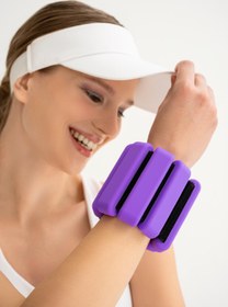 Resim 2 x 0,5 KG El Ayak Bilek Ağırlığı - Mor 