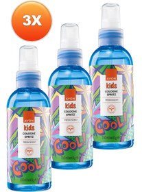 Resim Avon Kids Cool Çocuklar İçin Meyve Kokulu Parfüm Sprey 150 Ml. Üçlü Set 