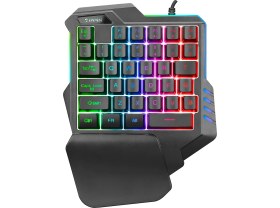 Resim Everest KB-R177 Salvo Kablolu Rainbow 35 Tuşlu Mini Oyuncu Klavye 
