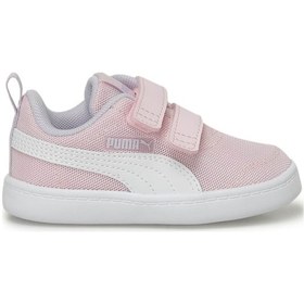 Resim Puma Courtflex V2 Mesh V Inf Pembe Kız Çocuk Sneaker 000000000101964321 Pembe - Beyaz 