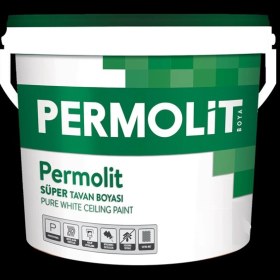 Resim Permolit Süper Tavan Boyası 10 kg Beyaz Renk 