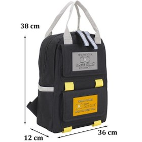 Resim Case Club Kadın Sırt Çantası Yandan Cepli Su Geçirmmez Kumaş Siyah 