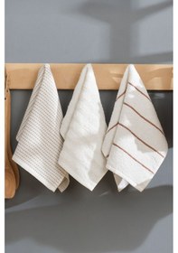 Resim Elart Sophia Mutfak Havlusu 6 Adet 45x30 Cm Krem Krem 