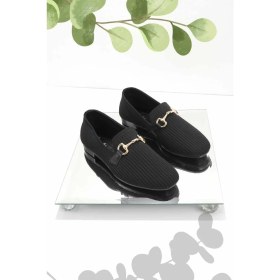 Resim Bambi Siyah Triko Kadın Loafer Ayakkabı K0132030208210 
