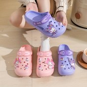 Resim Sanrio Hello Kitty Karikatür terlikler, sevimli sandaletler, iç mekan terlikleri, plaj sandaletleri 
