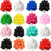 Resim 50 Adet Karışık Renklerde 12.7cm Lateks Balonlar - Doğum Günü Partileri, Oda Dekoru, Noel & Cadılar Bayramı Kutlamaları İçin Mükemmel, Kış, Yeni Yıl İçin Mükemmel 