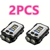 Resim Hightower 2 Adet Taşınabilir Çok Fonksiyonlu Anahtarlık Işığı Mini Led Fener Beyaz 