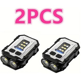 Resim Hightower 2 Adet Taşınabilir Çok Fonksiyonlu Anahtarlık Işığı Mini Led Fener Beyaz 