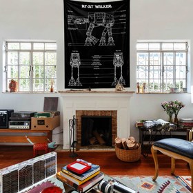 Resim AT-AT Walker Chalkboard - Duvar Örtüsü - 60 cm x 90 cm 