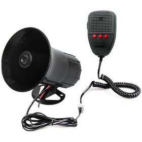 Resim Mikrofonlu Konuşmalı 3 Sesli Siren Megafon Hoparlör Oto Ambulans 