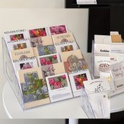 Resim Çiçek Dükkanları, Hediyelik Eşya Mağazaları için Modern Şeffaf Plastik Selam Kartı Tutucu, 1pc Gösterim Organizatör Rafı - Evrensel Tatil Kartı Standı Noel, Cadılar Bayramı, Şükran Günü ve Sevgililer Günü Dekoru için 