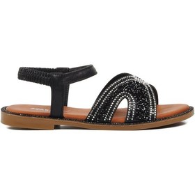 Resim Siyah Kadın Düz Sandalet 286069 Z Siyah 