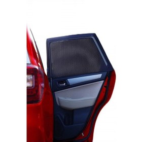 Resim Araba Arka Yan Cam Güneşlik. Otomobil Arka Yan Cam Gölgelik 