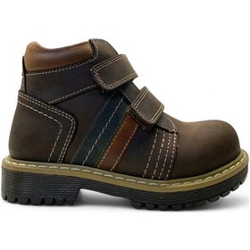 Resim 3088 Erkek Çocuk Okul Öncesi Deri Korseli Bot Kahve 