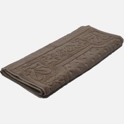 Resim Jakarlı Ayak Havlusu Vizon 50x80cm 