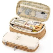 Resim Ganzhoushop Genişletilebilir Kalem Kutusu, Büyük Kapasiteli Kalem Kutusu Kalem Kutusu Okul Kırtasiye Düzenleyici Kızlar İçin 