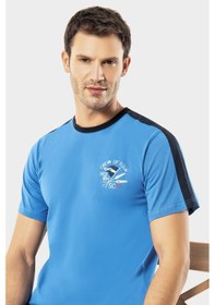 Resim Erdem Mavi Erkek Yazlık Pijama Takımı 2023-07 Mavi 