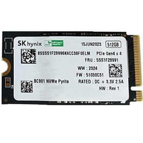 Resim SK Hynix BC901 512 GB 22x42 M.2 NVMe SSD 