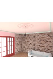Resim Motifpiyer Lamba Tavan Göbeği-Yuvarlak-89-86cm-Dış Çitalı 