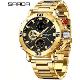 Resim Oldfriend Golden Erkek Spor Elektronik Su Geçirmez Kronometre Geri Sayım Çok Fonksiyonlu Hediyelik Diğer 