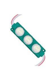 Resim 12v Parmak Lamba 3-ledli Mercekli Yeşil 74 20 Mm 