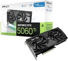 Resim PNY GeForce RTX 5060 Ti 8GB OC GDDR6 128-Bit, DLSS 4, Ray Tracing, PCIe 5.0, 1080p/1440p Gaming Ekran Kartı - VCG5060T8DFXPB1-O 