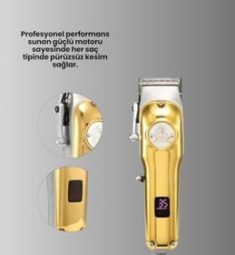 Resim Ergonomik Tasarımlı, Hafif ve Taşınabilir Profesyonel Tıraş Makinesi 