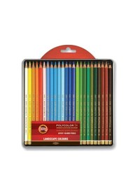 Resim Koh-i Noor Polycolor Artist Kuru Boya 24 Renk Manzara Tonlar 