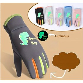 Resim 1 Çift 2025 Yeni Çocuk Kış Eldiveni - Kayak, Bisiklet ve Açık Hava Aktiviteleri için Kalın Astarlı - Tüm Mevsimlerde Sıcaklık, Kış Sporları Ekipmanı | Aktif Çocuk Eldivenleri | Dayanıklı Çocuk Eldivenleri, Çocuk Kış Giyimi 