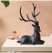 Resim Lijinxu Ren Geyiği Süsleri Siyah Geyik Dekorasyonu Yatak Odası 