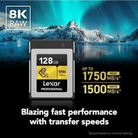 Resim Lexar LCXEXPR128G-RNENG 128 GB Cfexpress Type B Hafıza Kartı 