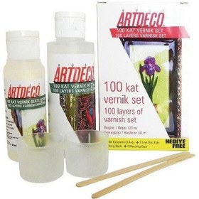 Resim Artdeco 100 Kat Vernik Set 